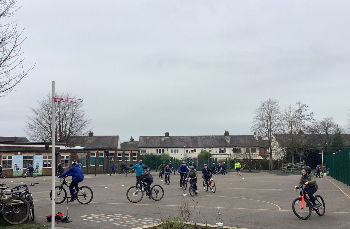 FaringtonSchool's tweet photo. Year 6 have thoroughly enjoyed the first session of Bikeability. Already, many of the children have learned new skills and they are all aware of the checks they need to make before riding to ensure they are safe and ready to do so. 🚴‍♀️🚴‍♂️ https://t.co/MET0uKyR3t