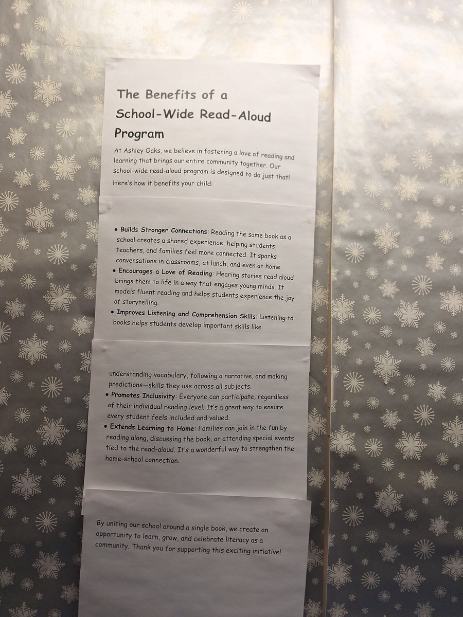 socialjusticete's tweet photo. School wide read aloud each month. #inclusion #literacy @AshleyOaksPS https://t.co/U40WudcBJm
