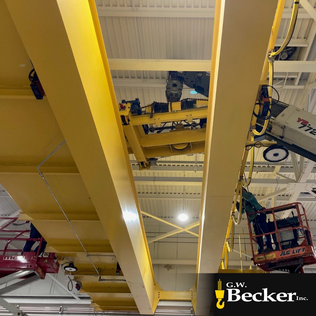 gwbeckerinc's tweet photo. Project Spotlight: G.W. Becker, Inc. recently completed the installation of two identical 15-ton top-running double girder overhead cranes in Southwestern Pennsylvania!
Check out more projects on our website! https://t.co/cYAhEa28q5
#OverheadCranes #Manufacturing https://t.co/mqg2ZsnY5l