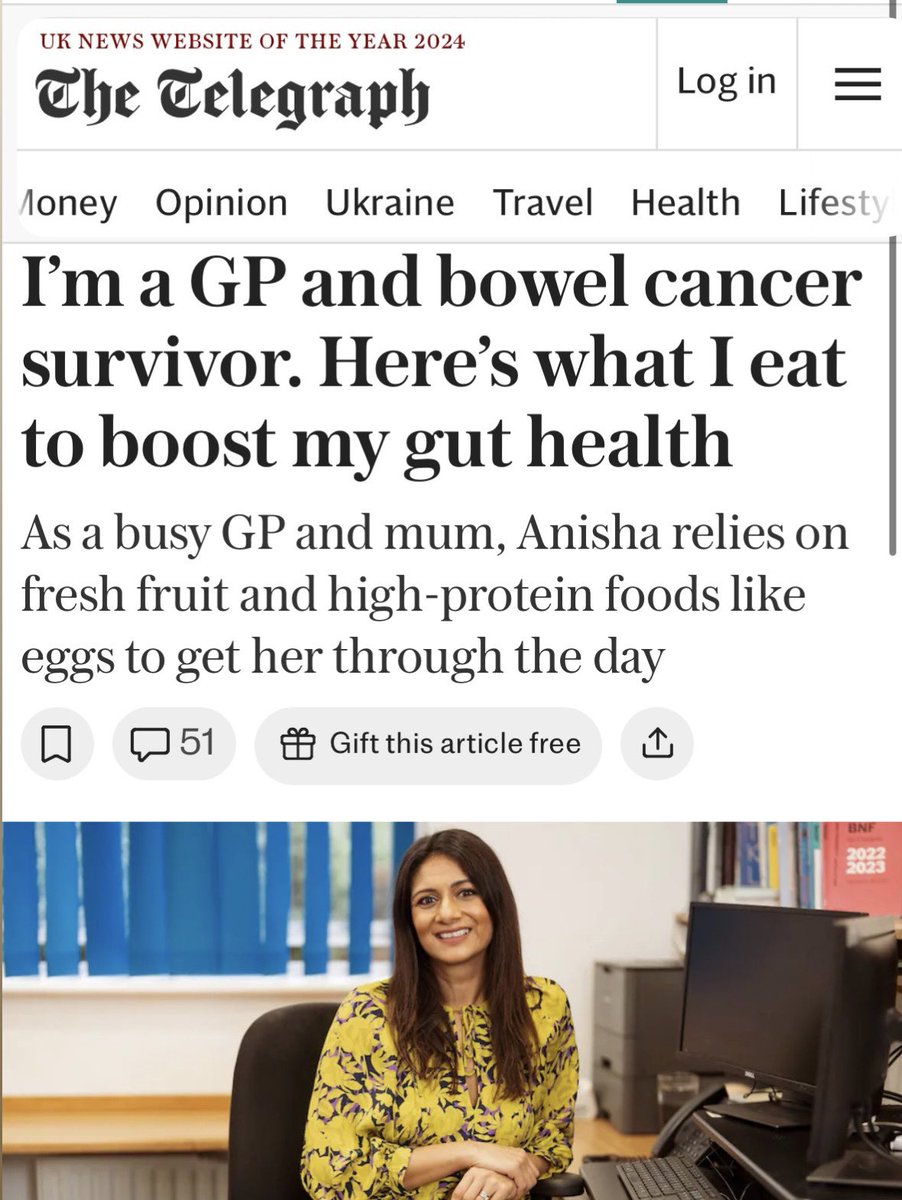 Huge thanks to @telegraph for talking to me about what I eat, something I often get asked about strangely, and whether this is something that’s changed post my bowel cancer diagnosis

Full article ⬇️

telegraph.co.uk/health-fitness…