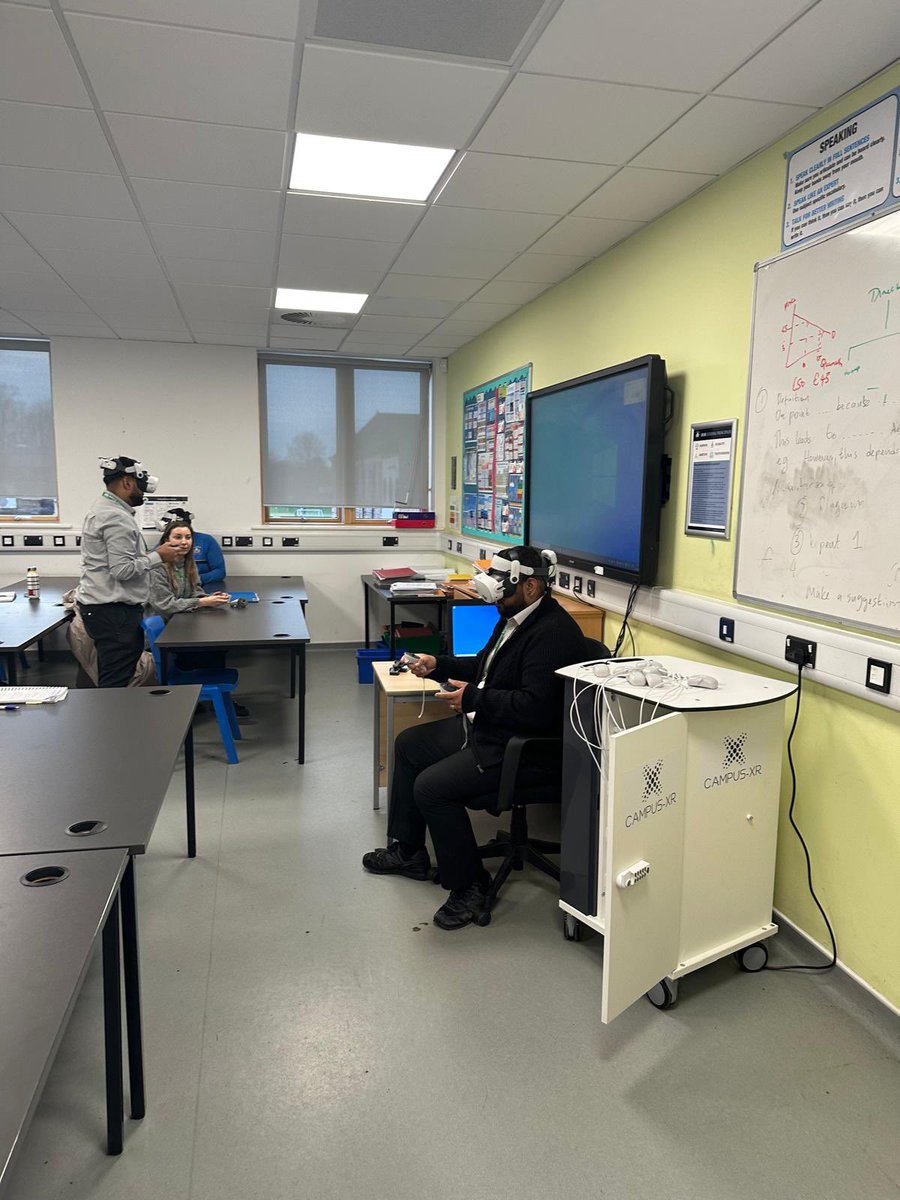 We have also started using our VR headsets. Today our year 11s went to Egypt and our teachers went to Mars!!! <a href="/ChiswickSchool/">Chiswick School</a>