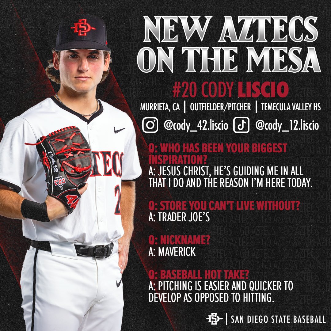 Time to meet some of our newest faces around The Mesa! ⚾️💫 #GoAztecs