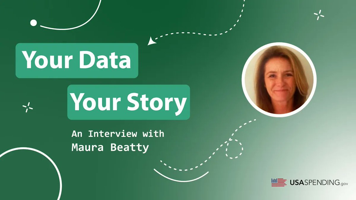 Everyone has a data story.📊 What's yours? Stay tuned to learn more about this compelling #USAspending user story! youtu.be/5N7u7VNOYmo
#YourDataYourStory