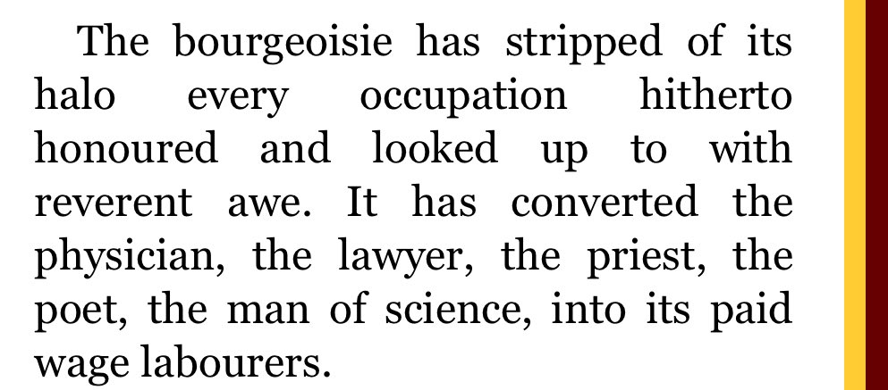 Once again, there’s always a Marx quote: