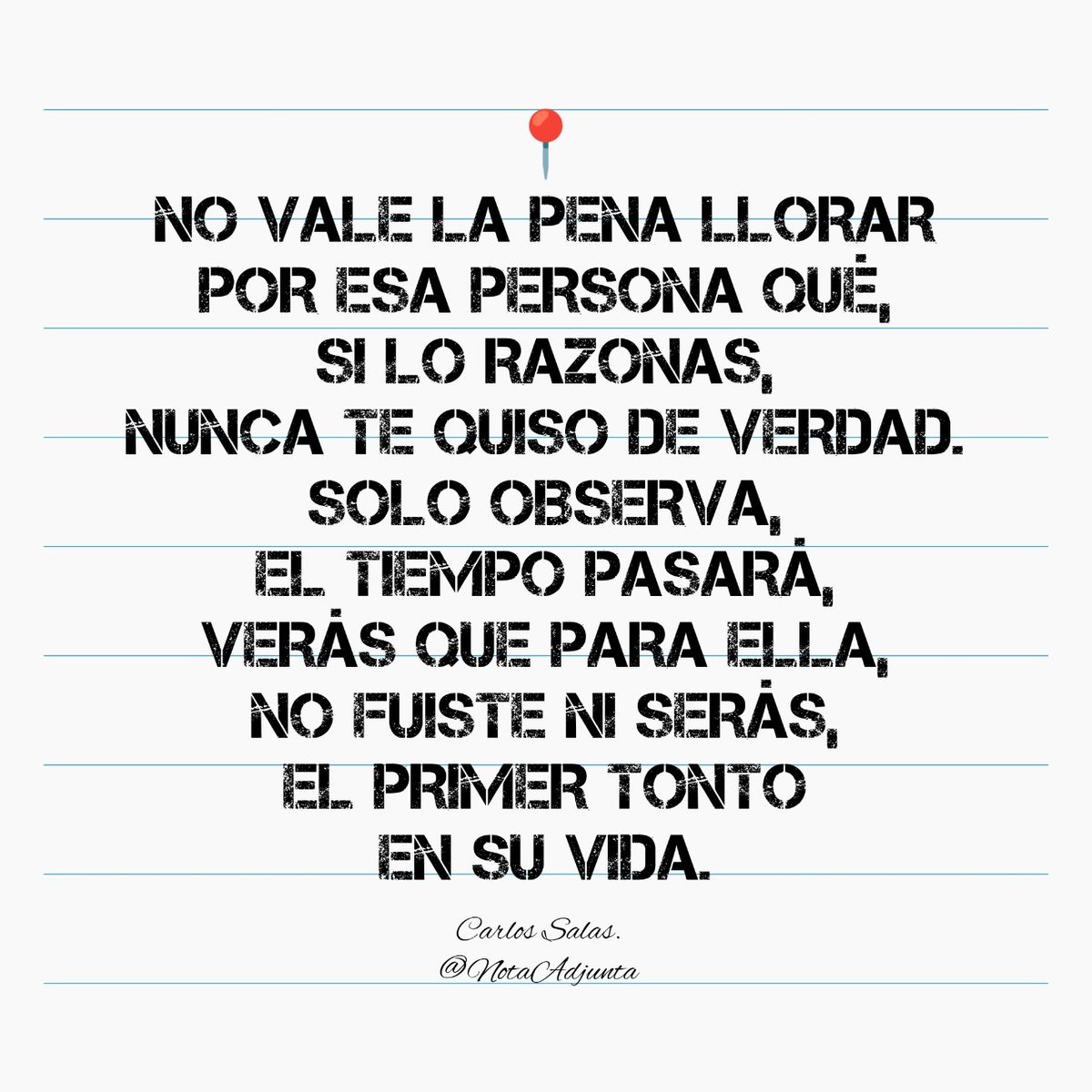 NotaAdjunta's tweet image. @NotaAdjunta #ElTiempoPasará