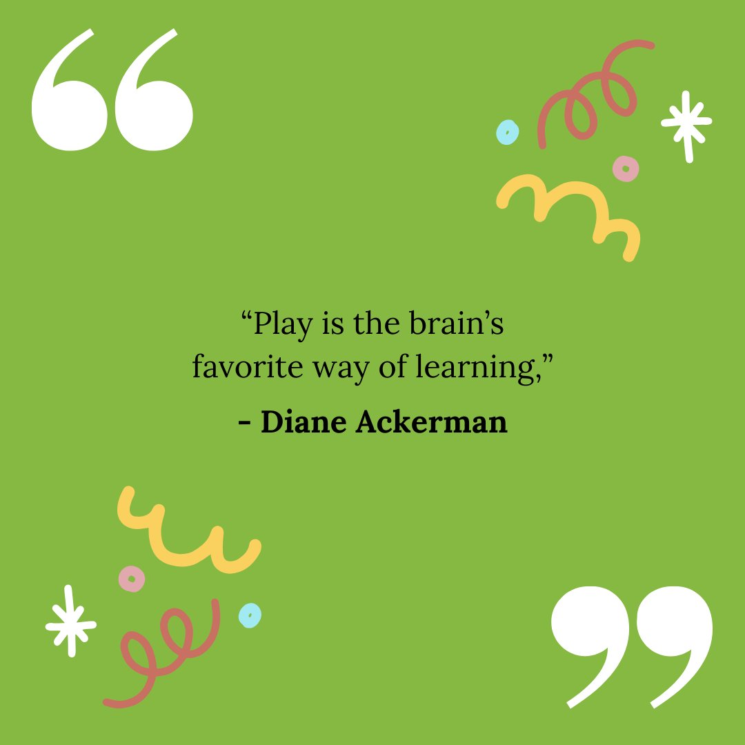 BosChildMuseum's tweet photo. Play is essential! In the words of Diane Ackerman, “Play is the brain’s favorite way of learning,” Here's to celebrating the power of play every day 🎉 https://t.co/96t7Ev1X5D