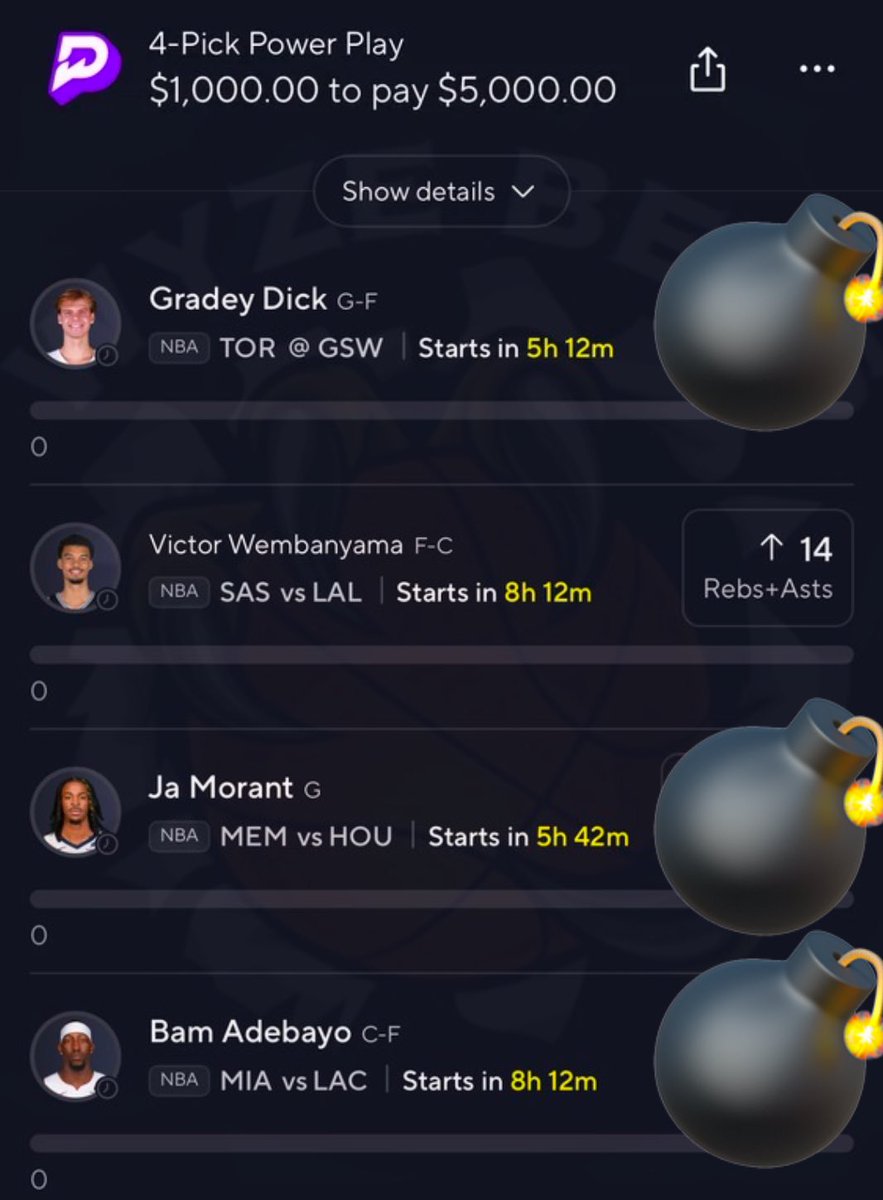 WyzeProps's tweet photo. $5,000 NBA 🏀 NUKE PLAY IS POSTED 💣☢️

Sh*ts Hitting 💹

ILL BE GIVING $500 TO SOMEONE WHO LIKES/RT’s IF IT HITS 🤝💚

ACCESS IT BELOW FOR 50% OFF ⤵️
https://t.co/8gV88wecOz

#GamblingX | #PrizePicks https://t.co/tx2rMeIcHh