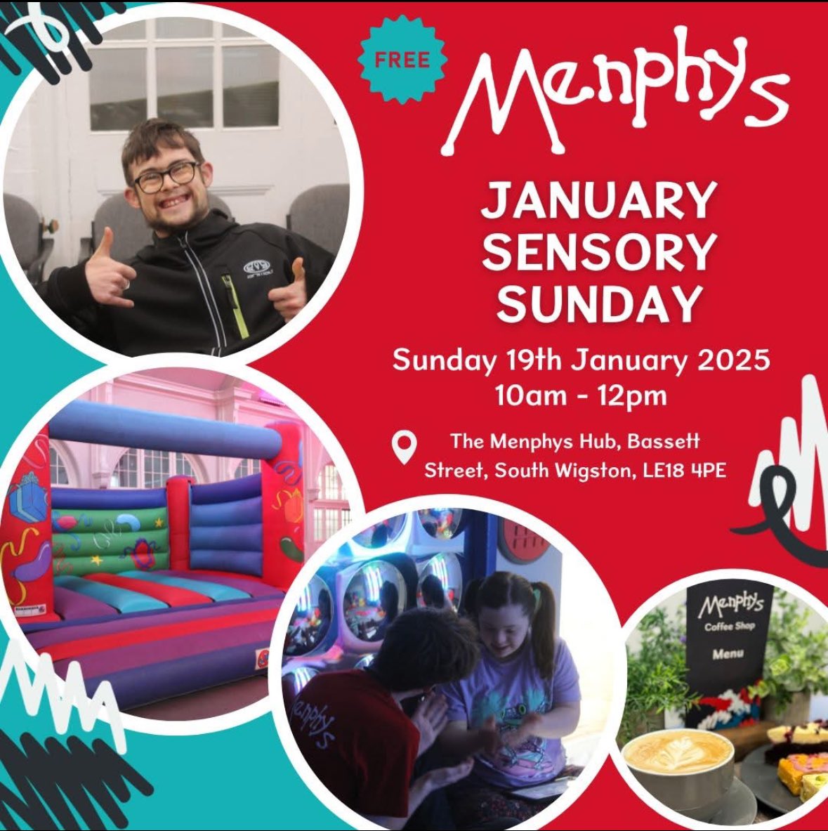 Have you got the January blues? Looking for something free to do with the family this January? Come down to the Menphys Hub for our Sensory Sunday!!

🌟 What’s on:
🎨 Creative arts &amp; crafts 
🧱 LEGO table
🎈 Exciting bouncy castle fun
✨ A calming sensory room 
🍰 Delicious cake