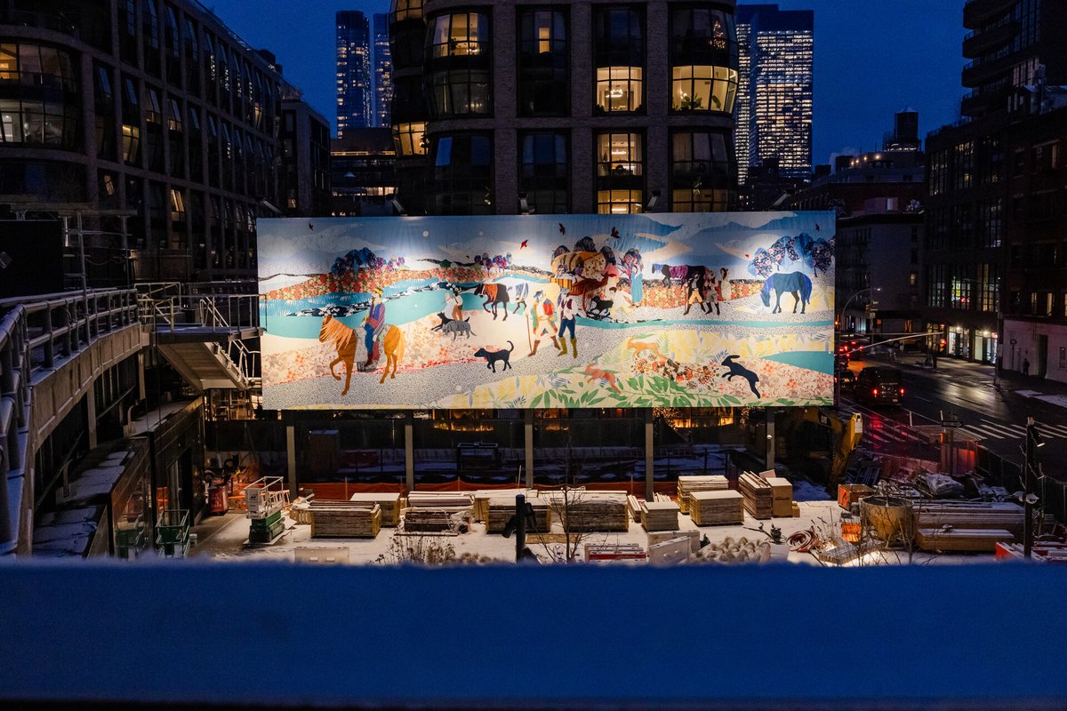 High Line Art (@highlineartnyc) on Twitter photo Looking for a way to brighten up those long, cold New York City winter nights? 
Meet us in the sky to admire Sasha Gordon and Malgorzata Mirga-Tas' work currently on view on the High Line's billboards!
๐ผ๏ธ: bit.ly/3DSyqkR
๐ท: Liz Ligon Looking for a way to brighten up those long, cold New York City winter nights? 
Meet us in the sky to admire Sasha Gordon and Malgorzata Mirga-Tas' work currently on view on the High Line's billboards!
๐ผ๏ธ: bit.ly/3DSyqkR
๐ท: Liz Ligon