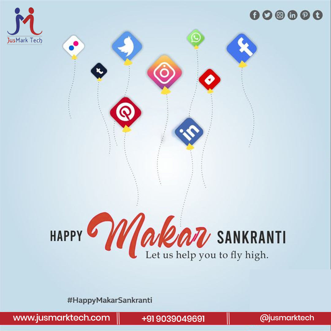 jusmarktech's tweet image. Happy Makar Sankranti!  Just like the kites that soar high in the sky, may your dreams and success fly higher than ever before! ✨ 
This festive season, let positivity, growth, and happiness fill your life. 
#MakarSankranti2025 #MakarSankrantiVibes #JusmarkTech #TechInnovation