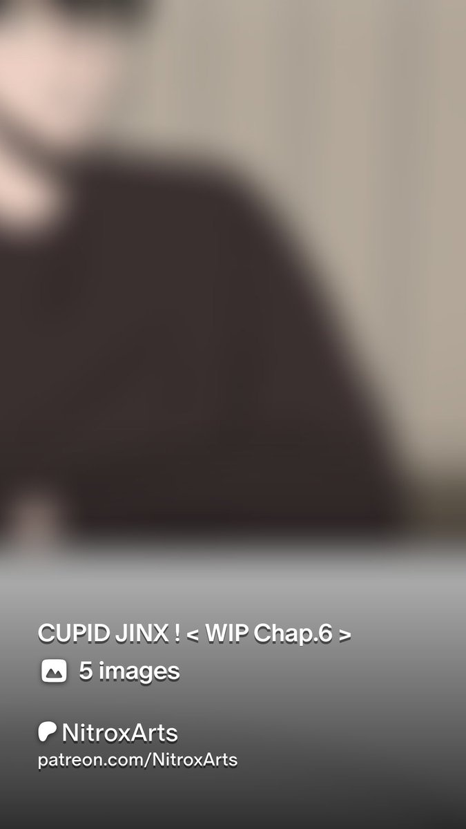 Hello my dear beans, you can now have access to the WIP of chapter 6 from CUPID JINX ! It'll be an early program TIER for the webtoon, check it and enjoy it😍

patreon.com/posts/cupid-ji…