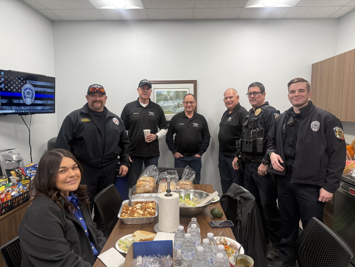 Our Police Chaplains provided us with lunch today for National Law Enforcement Appreciation Day! We sincerely appreciate their generosity and the support this team provides. They are on call for us and our community 24/7/365.