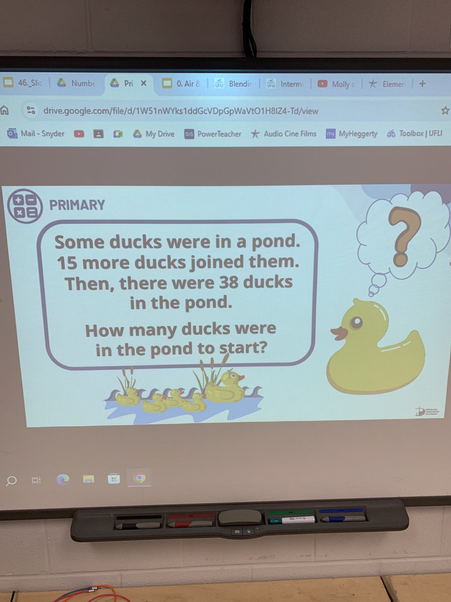 MrsSnyder7's tweet photo. The 2’s also tackled the Rubber Ducky problem of the week with a partner. A lot of partner talking to figure it out and explaining how they arrived at their answer. @HCMaltonDPCDSB #DPRubberDuckyDay #dpmath https://t.co/SxnZw5NBrR