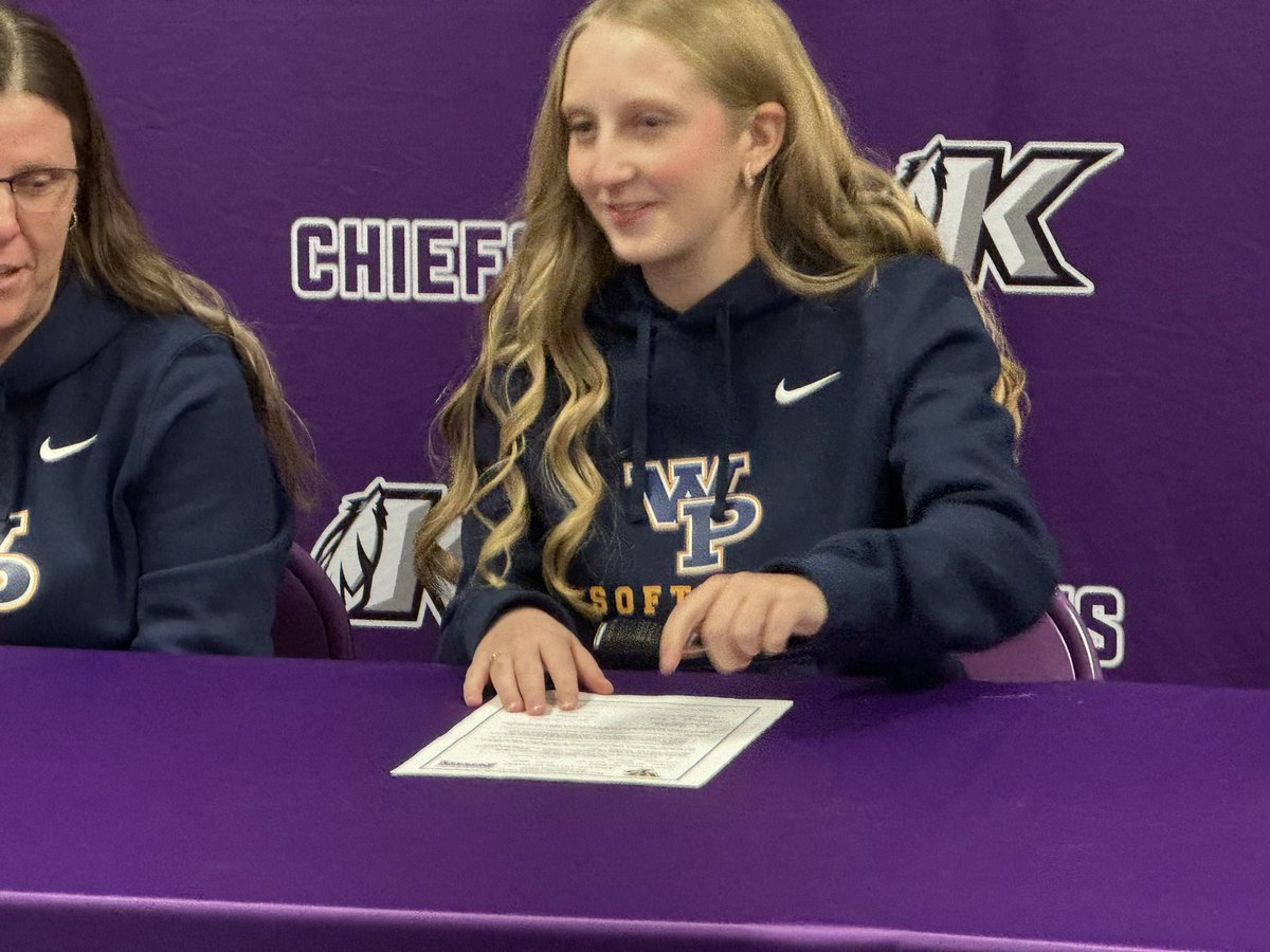 ChrisDuerr's tweet photo. Keokuk’s Suzie Whitaker signs with William Penn Softball https://t.co/x5WH5oI6yq