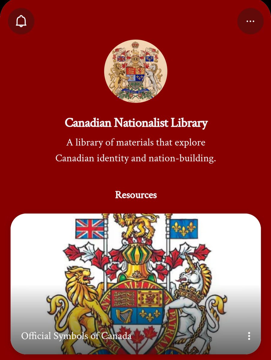 Have been working the last couple weeks on this small project:

Library of Canadian Nationalism.

Think of it like a collection of resources, books, films, songs, speeches that span 250+ years of writing &amp; discussion about Canadian identity and nationalism.