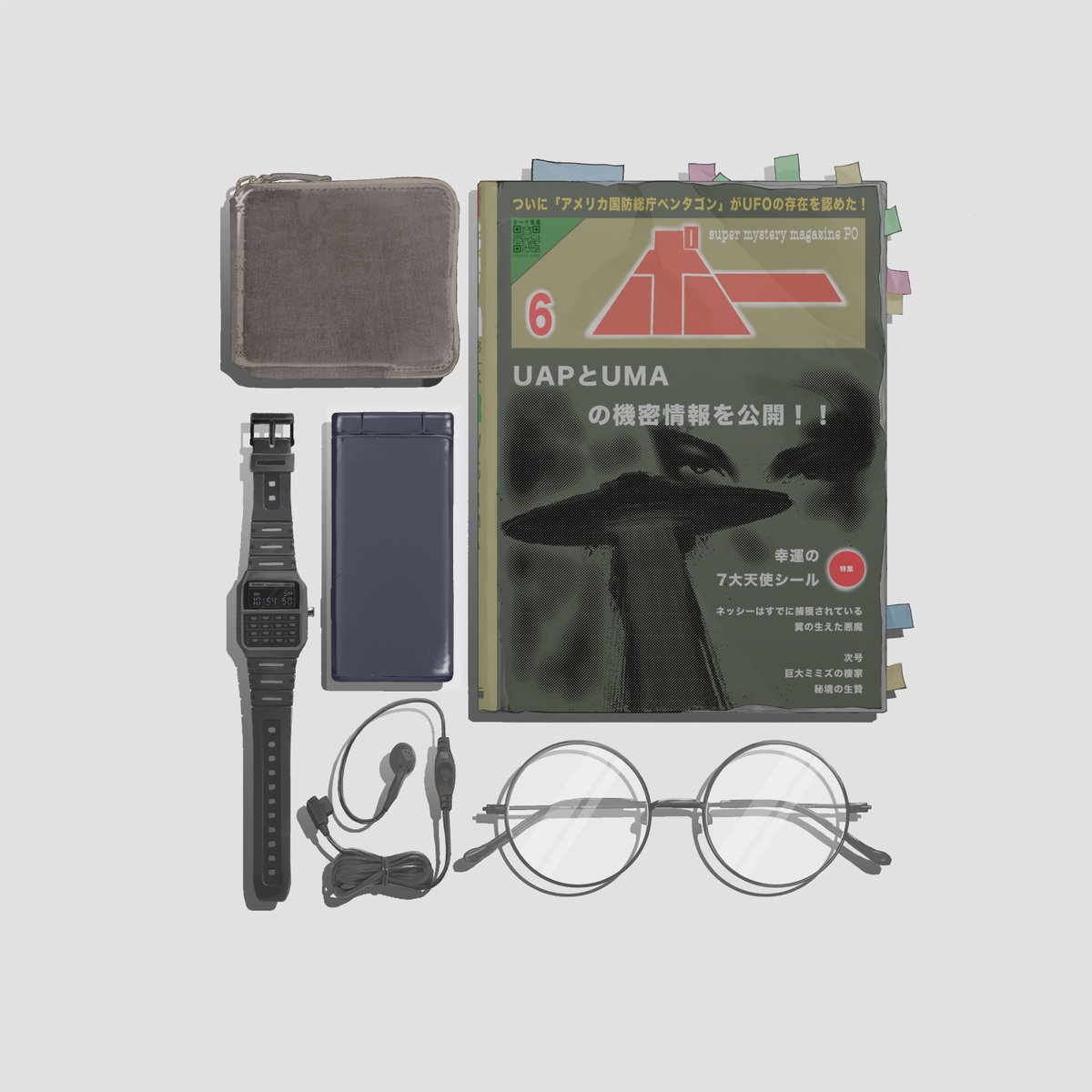 Please empty your bag.

#ダンダダン 
#ファンアート