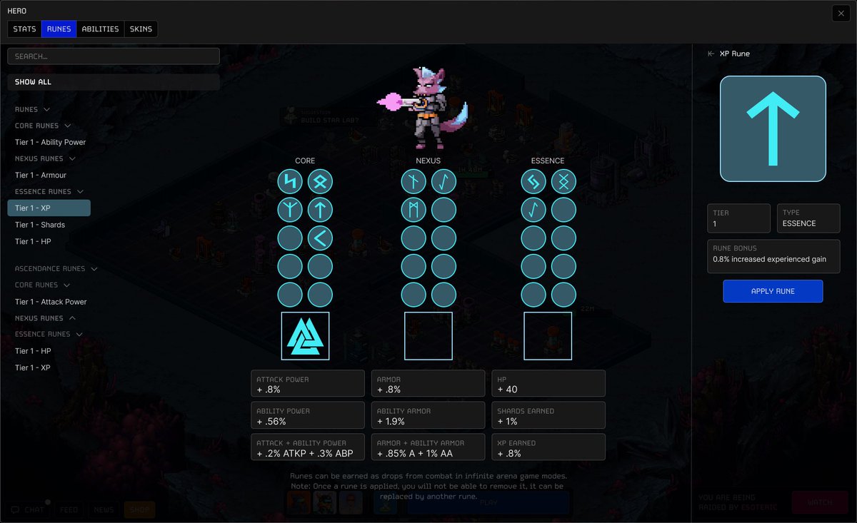 In The Infinite Arena, you’ll be able to customize your heroes to your liking. 

The Infinite Beyond is filled with mysterious runes, these runes will alter the state of your wolvez (&amp; gapes?!) making them stronger as you level them up.

Attention to detail. 

#HOWL #GOOH