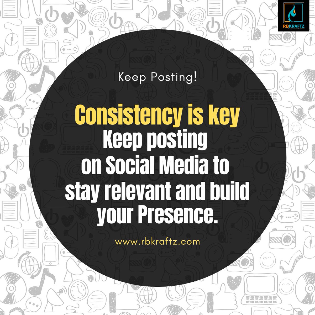 RbKraftz's tweet photo. Keep Posting !

Keep posting on Social Media to stay relevant &amp; build your presence.

#digitalmarketing #digitalmarketingforbeginners #socialmediamarketing #rbkraftz #newyear2025 #SocialMedia https://t.co/SYGBYMExTq