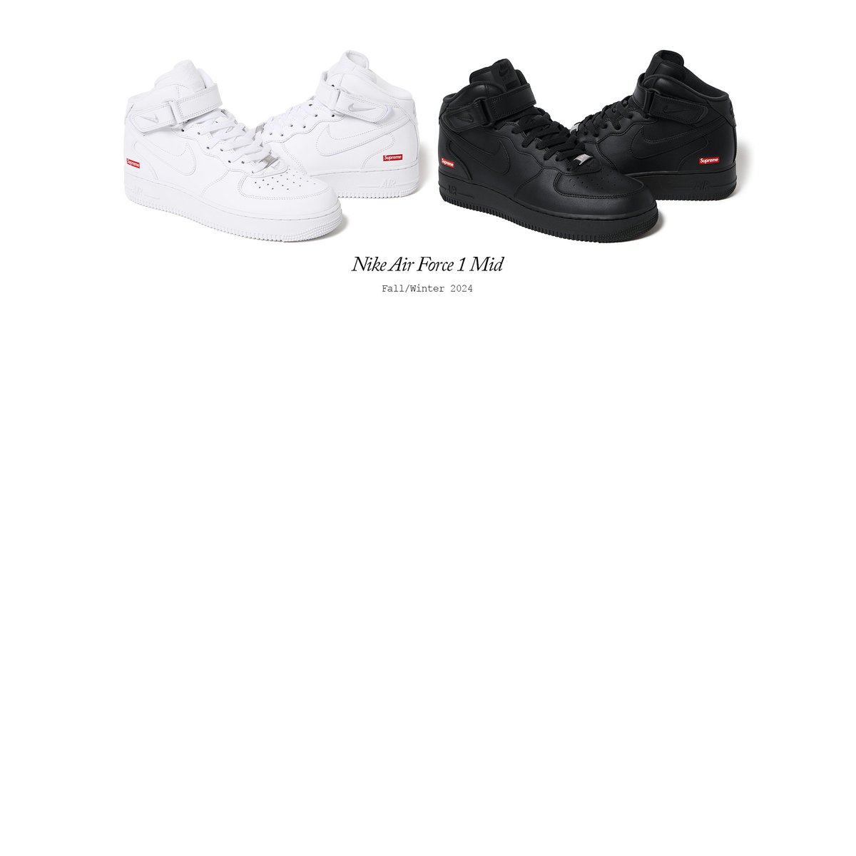 are supreme af1 restocking