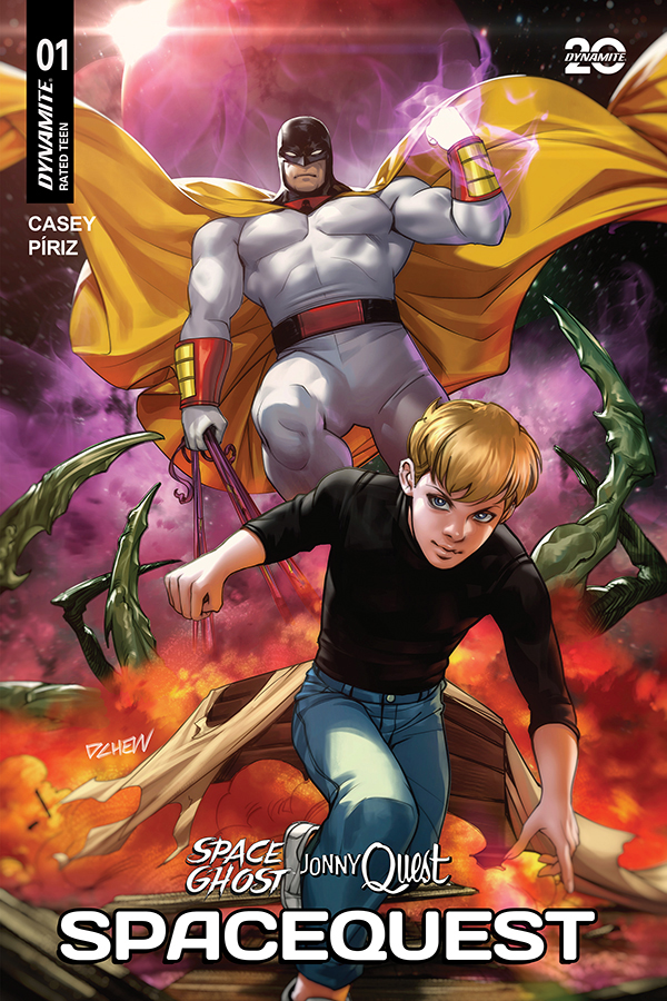 DynamiteComics's tweet photo. The March Solicitations are here. Let your retailer know what you want by January 18th so you don’t miss out! Check out these awesome covers for Space Ghost/Jonny Quest: Space Quest #1!
#spaceghost #jonnyquest #joecasey #sebastianpiriz #markspears #joshuamiddleton #derekchew #benoliver #chadhardin
https://t.co/DpxeGzKGJn