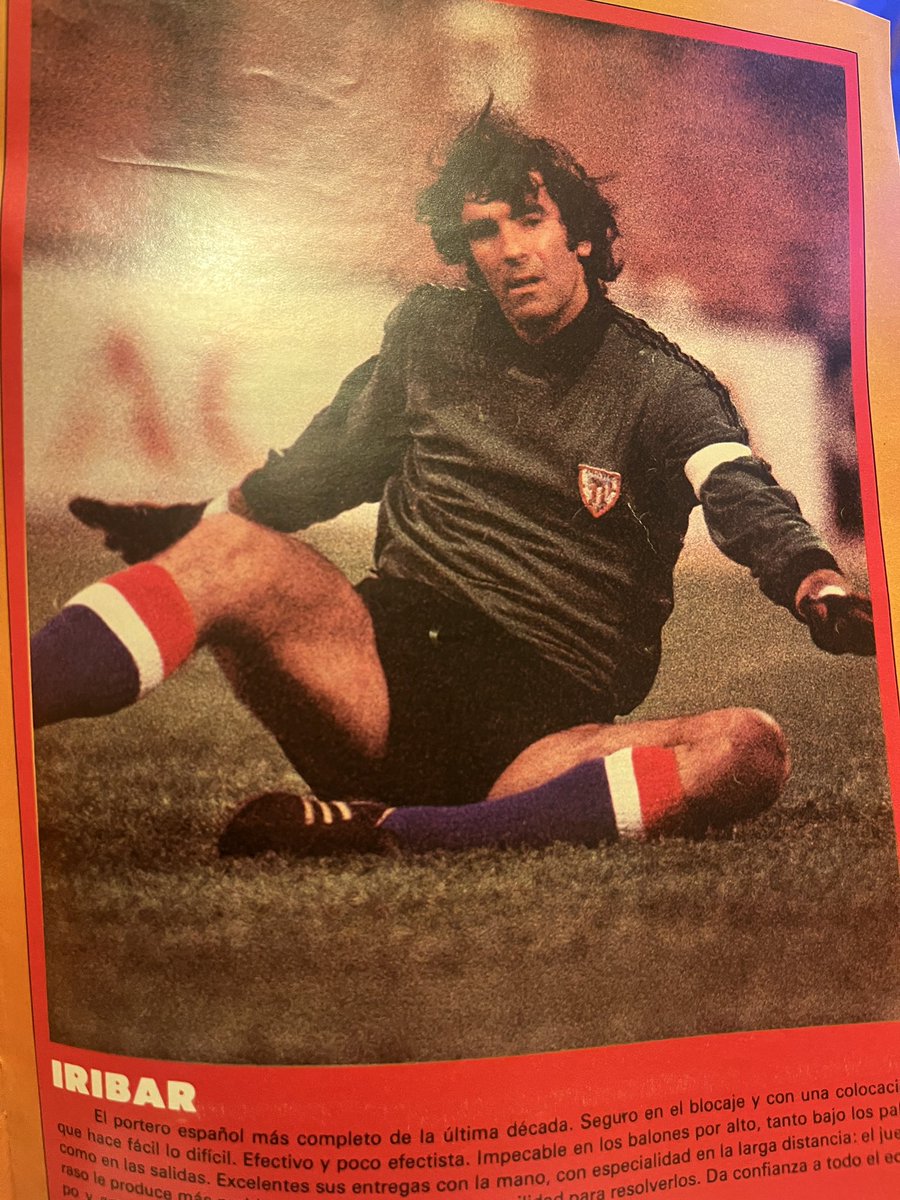 Iribar en la revista de 1977