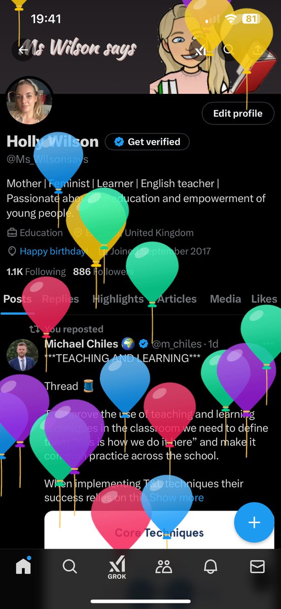 Ms_Wilsonsays's tweet image. Cheeky little balloon day for me 🥳 39 years young and feeling every year of it 😂