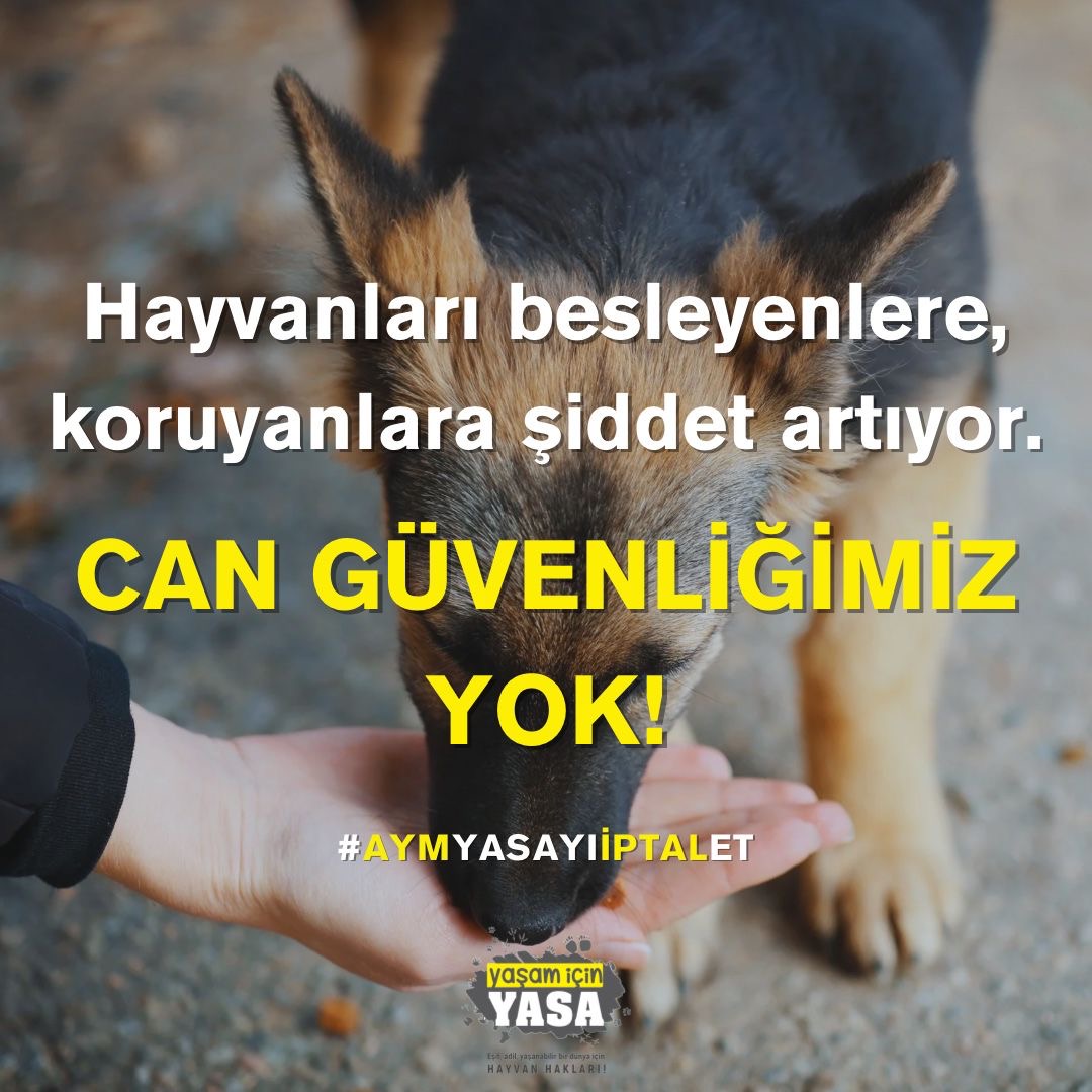 Evrensel Hayvan Hakları Bildirgesinde kurulan etik yapıya saygı duyan, empati sahibi hayvanseveri, potansiyel şiddet faillerinin çarpık adaletine bırakan yasa KABUL EDİLEMEZ. <a href="/AYMBASKANLIGI/">Anayasa Mahkemesi</a> 
#AymYasayıİptalEt 
#Direnç