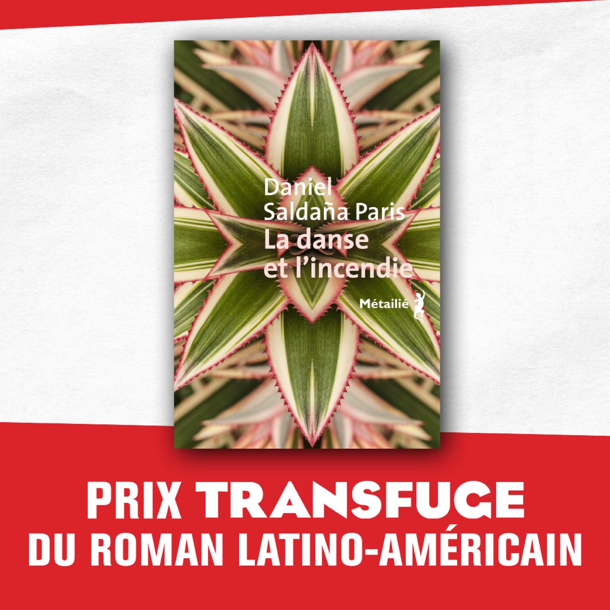 Félicitations à Daniel Saldaña París !

Son roman « La Danse de l’incendie » remporte le Prix Transfuge du roman latino-américain. <a href="/metailie/">Editions Métailié</a> 

Traduit de l’espagnol (Mexique), par François Gaudry.

#prixtransfuge