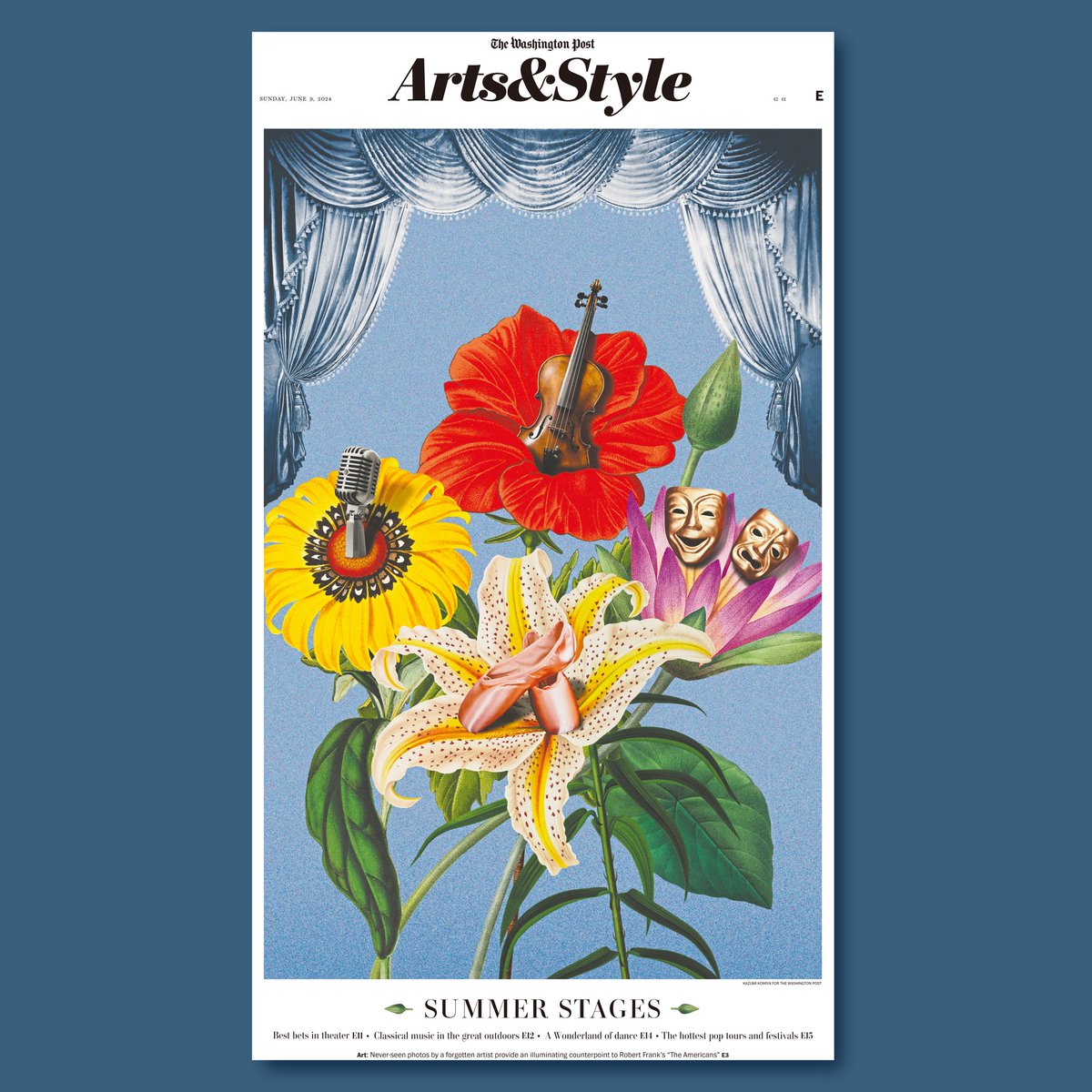 gm everyone!🌅
lets take some time to share a favourite illustration you have done for a brand/company🕴️

i will kick it off with kazumi komiya's front cover piece for the washington post🎻🎭🎙️💐

all credit to: artistique-int.com/kazumi-komiya