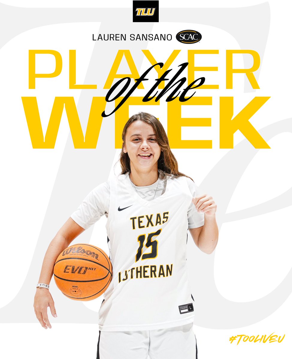 Lu’s been that.

For the first time in her career, Lauren Sansano is your SCAC Player of the Week.

#TooLiveU | #PupsUp