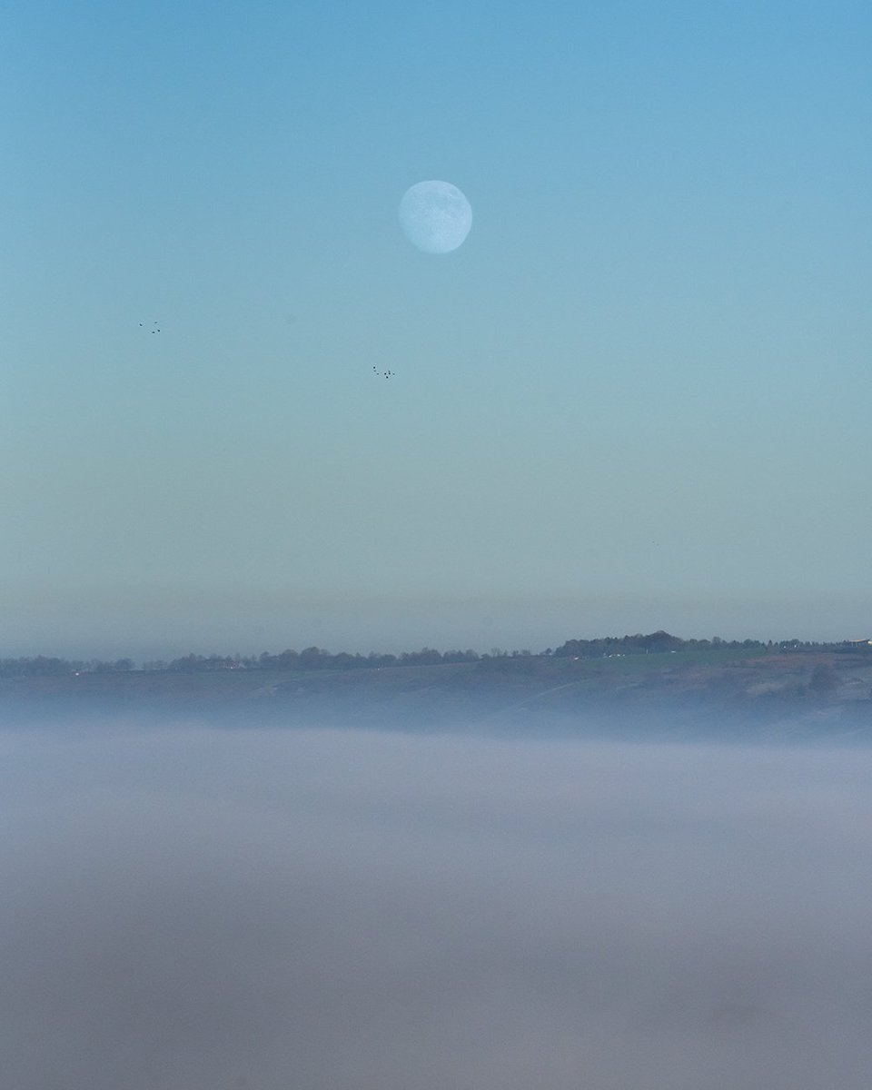 Weekend_Rebel's tweet image. The Waxing Moon rising above the cloud inversion...

#photography #CloudInversion #Moon #Chilterns #Nikon