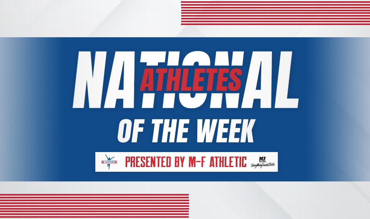 USTFCCCA's tweet photo. Here are our @EverythingTF National Athletes of the Week in collegiate track &amp; field for January 13, 2025!

https://t.co/UUdMCIkwqZ https://t.co/8EUiWI4AJn