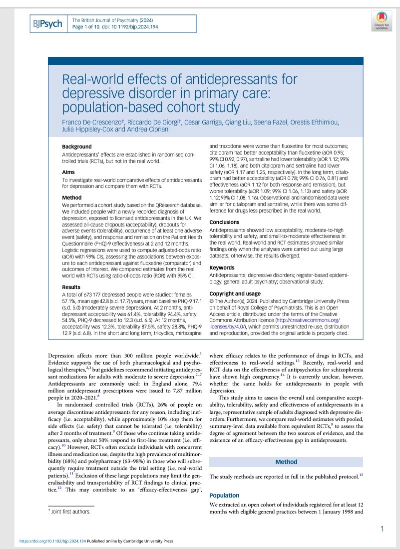 Ash Paul (@pash22) on Twitter photo Study by <a href="/rdegiorgi/">Riccardo De Giorgi</a> et al on the real-world effects of antidepressants in primary care oxfordhealthbrc.nihr.ac.uk/what-are-the-r… Study by <a href="/rdegiorgi/">Riccardo De Giorgi</a> et al on the real-world effects of antidepressants in primary care oxfordhealthbrc.nihr.ac.uk/what-are-the-r…