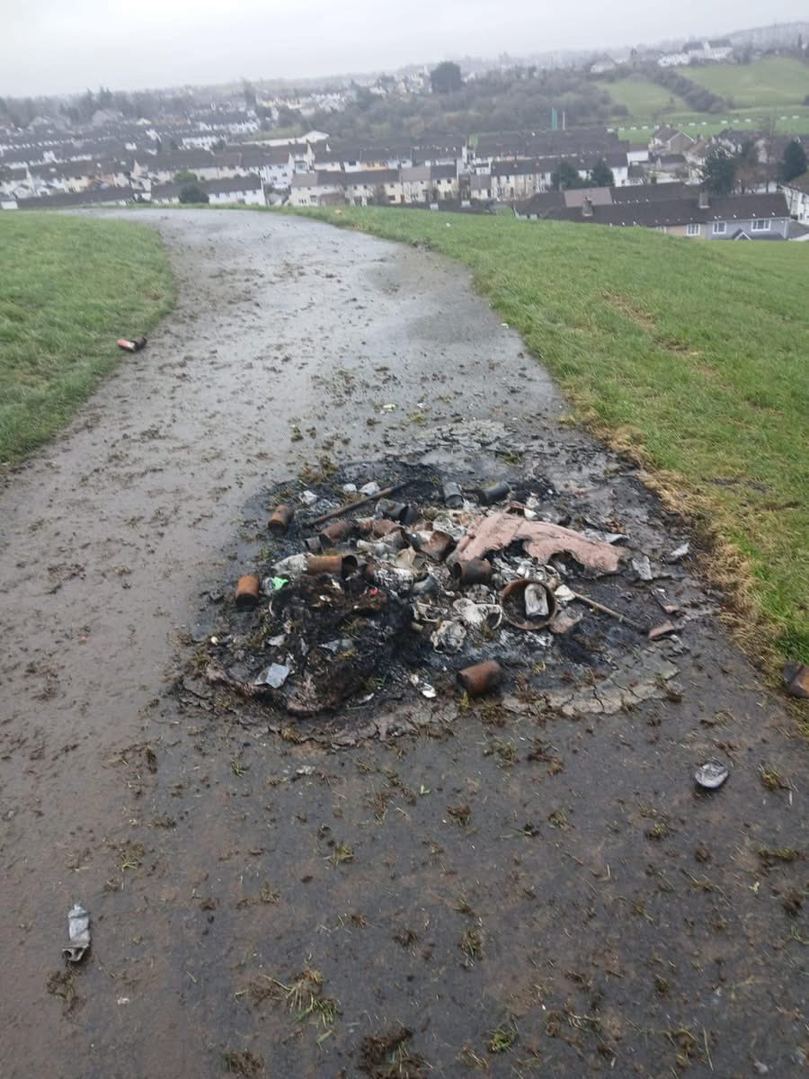 newryarmaghsf's tweet photo. “Untold damage to grass, public pathways and trees  damaged and cut down in Derrybeg.

Our communities deserve better than this. The illegal use of scramblers and quad bikes are a nuisance across the district. People are sick, sore &amp; tired of it”

Cllr @AidyMM https://t.co/zBz0B6eqpX