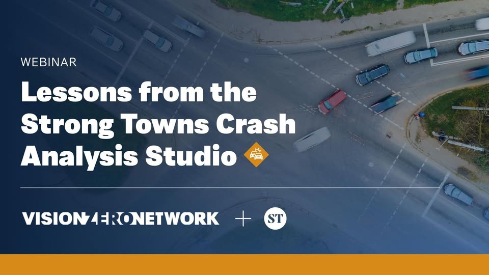 Join <a href="/Visionzeronet/">Vision Zero Network</a> &amp; <a href="/StrongTowns/">Strong Towns</a>  on 1/15 for a webinar exploring lessons from 18 cities that participated in the Strong Towns Crash Analysis Studio program. Learn how fast, affordable safety improvements are saving lives.
Register here: visionzeronetwork.org/upcoming-webin…