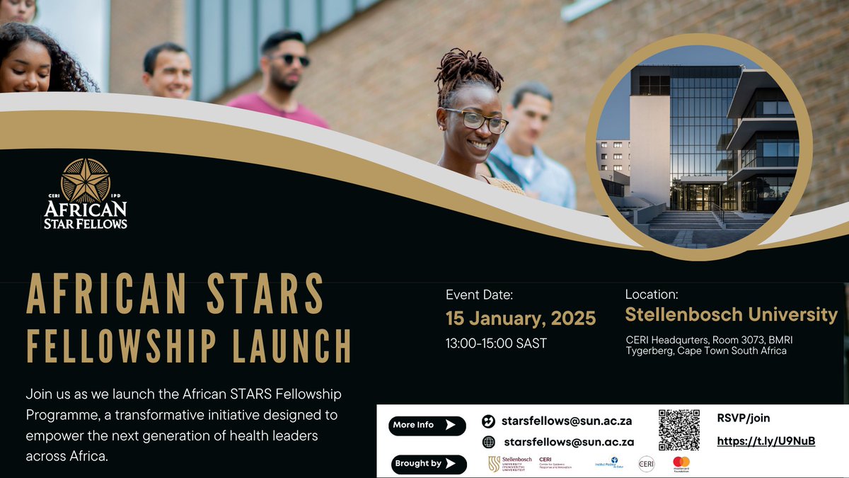 ceri_news's tweet photo. 1⃣Scientists, did you know you can pursue an MBA in Healthcare Leadership tailored for professionals in genomics, diagnostics, and biotech? The African STARS Fellowship Program makes it possible! 🚀#africanstarsfellows @MastercardFdn @StellenboschUni @PasteurDakar https://t.co/pgPDp8hzNc