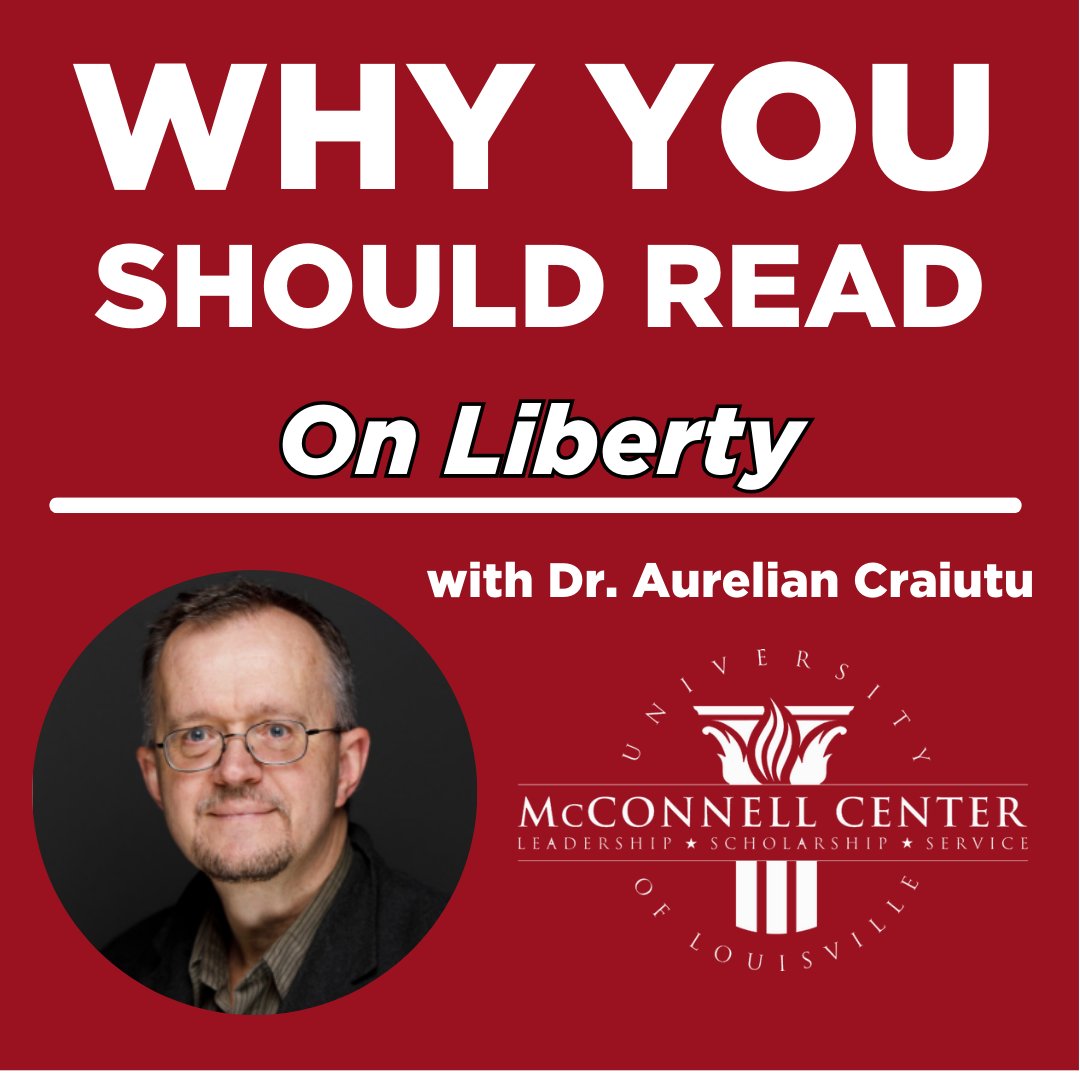 ULmCenter's tweet photo. Join Dr. Aurelian Craiutu of Indiana University as he dives into "On Liberty" by John Stuart Mill, the next book in our "Why You Should Read..." series. 🇺🇸📚
WATCH here: https://t.co/16frn4d4Zt
#WhyYouShouldRead #OnLiberty #McConnellCenter #JohnStuartMill #AurelianCraiutu https://t.co/mlJAql0yYf