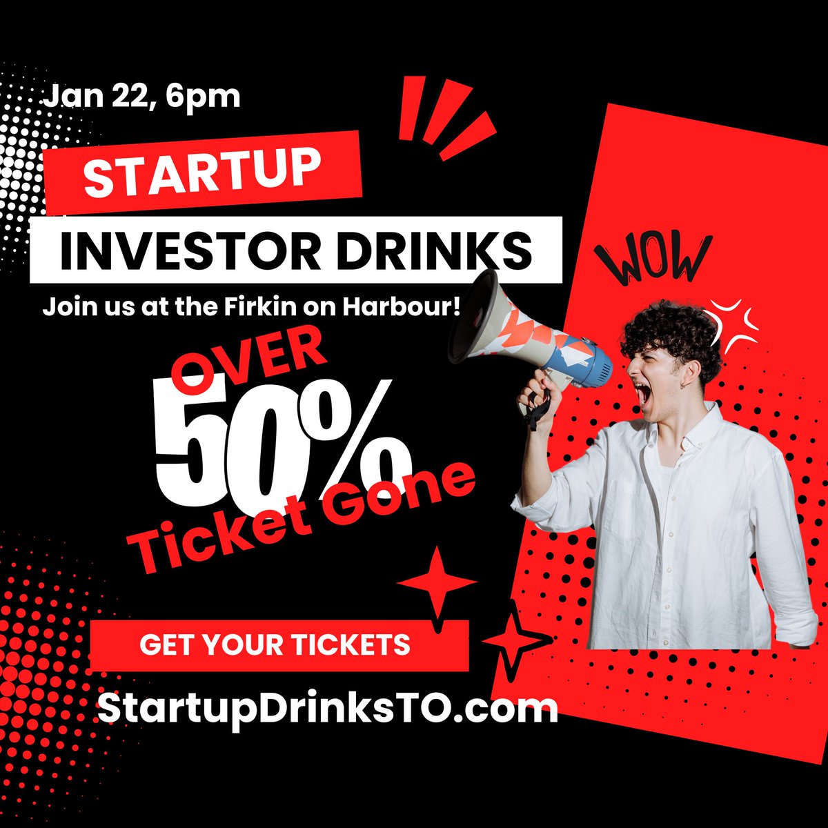 TorontoStarts's tweet photo. Over 50% of tickets are gone! Donβt miss your chance to pitch your big idea and network with Torontoβs top entrepreneurs and investors.
ποΈ Free tickets: https://t.co/y4pn8myDV2
π
Jan 22, 2025 | 6β9 PM | Firkin on Harbour
#StartupDrinksTO #PitchNight #TorontoStartups https://t.co/S1L0XDvBM0
