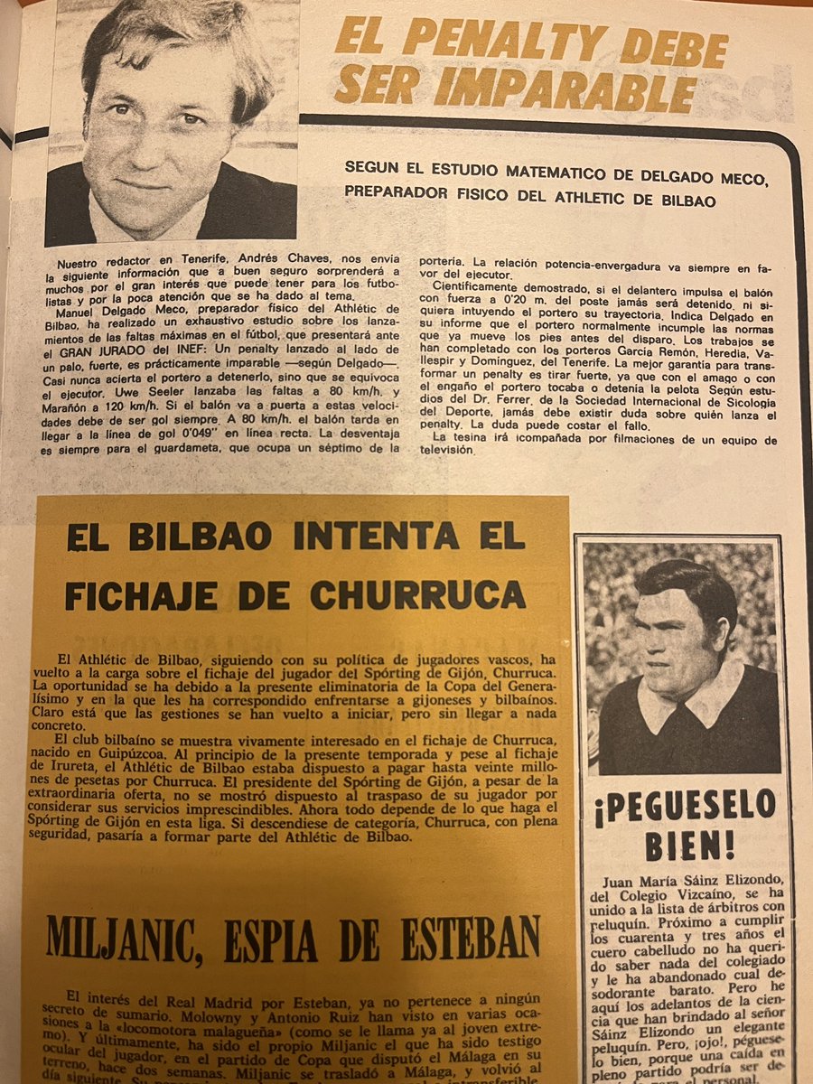 Un jovencito Manolo Delgado…en la revista 26 de 1976