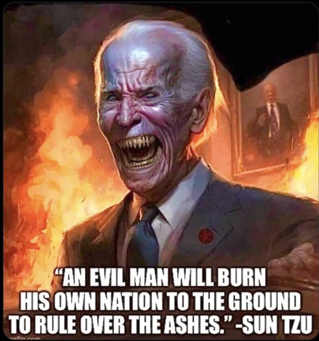 JasonBlakeney23's tweet photo. @POTUS #Ukraine #China #Iran thrive as #America SUFFERS. What an EVIL PIECE OF SHAT. He will burn like L.A. for ETERNITY. #JesusDontLikeUgly #DemsAreDONE #FJoeyB #BidenIsFired #GetOutJoey https://t.co/XnefojwBh1