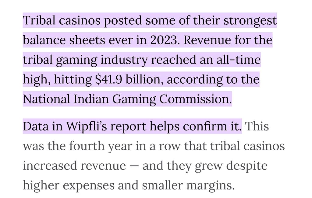 Thumbfounded's tweet photo. @ErnoeMarianne @TheScoopUS @LeadingReport To be thorough, I'm referring to the money from tribal governments, not the small per capita checks many receive from the u.s. government. https://t.co/IoV1gGuBwk