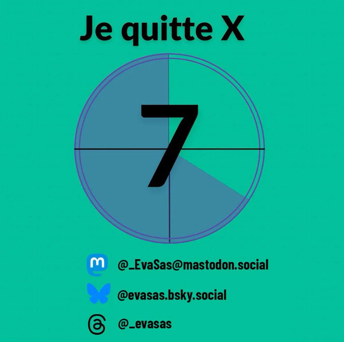 Je quitte x