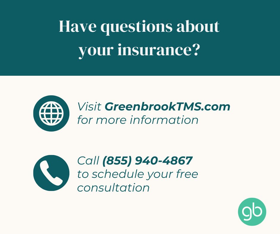 GreenbrookTMS's tweet photo. Focus on your mental health, not the paperwork. Let Greenbrook make the process simple while you prioritize your mental health 🧠

Book your free consultation today: https://t.co/VTtl7kHf8Q

#Greenbrook #TMStherapy #Spravato https://t.co/3o0fRbcGgJ