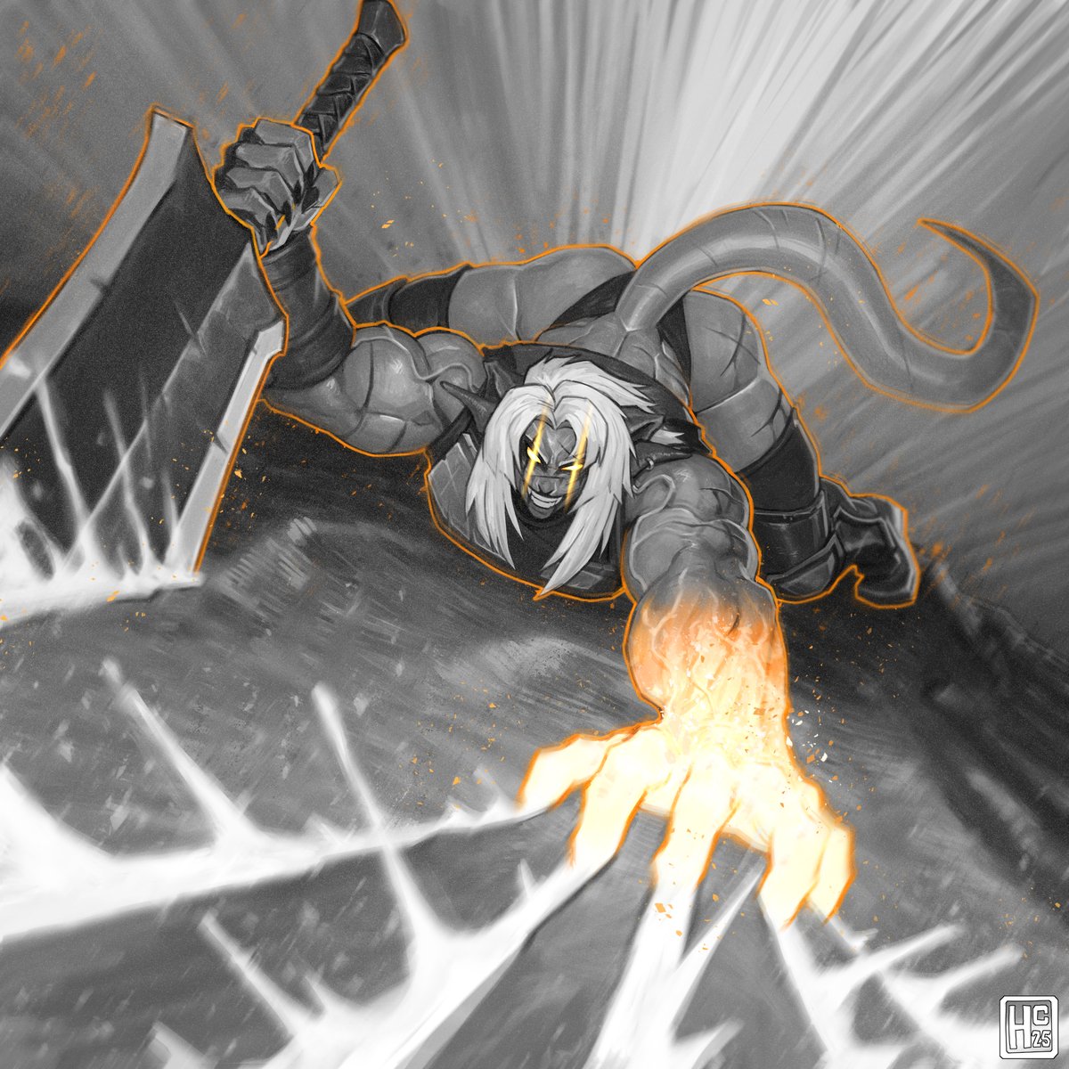 haverc123's tweet photo. B/W commission of a strong gal 
#art #CommissionedArt #DnDcharacterFun https://t.co/oVi3gDcJvy
