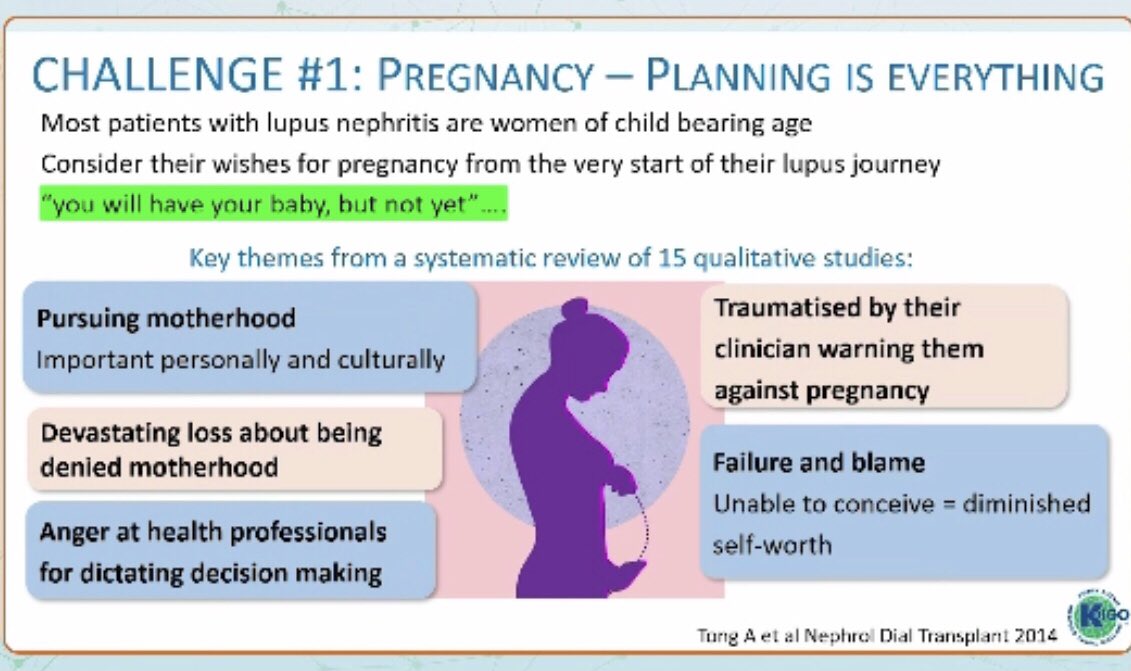 IzabelaZakrocka's tweet photo. Excellent @kidneydoc101 talk about difficult questions and magical moments in the management of pregnant #LN patients @goKDIGO #GEMs 💎 https://t.co/HViOH83R6j