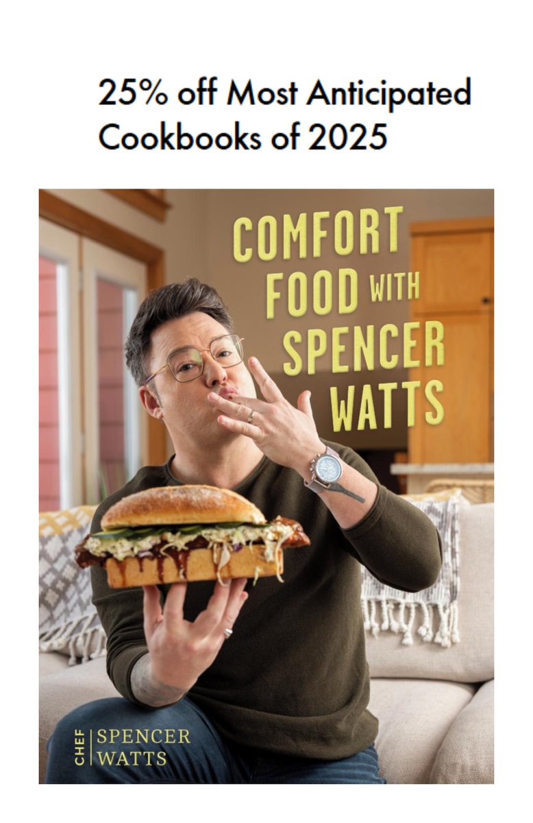 Firefly Books, Distributed Lines (@fireflydist) on Twitter photo Enjoy the perfect COMFORT FOOD WITH SPENCER WATTS this winter season, and take advantage of <a href="/chaptersindigo/">Indigo</a>'s 25% off most anticipated cookbooks promo! Don't miss out — offer ends January 19.
<a href="/Thechefspencer/">Spencer watts</a> <a href="/FitzWhits/">Fitzhenry&Whiteside</a>
tinyurl.com/bddvc8ba Enjoy the perfect COMFORT FOOD WITH SPENCER WATTS this winter season, and take advantage of <a href="/chaptersindigo/">Indigo</a>'s 25% off most anticipated cookbooks promo! Don't miss out — offer ends January 19.
<a href="/Thechefspencer/">Spencer watts</a> <a href="/FitzWhits/">Fitzhenry&Whiteside</a>
tinyurl.com/bddvc8ba