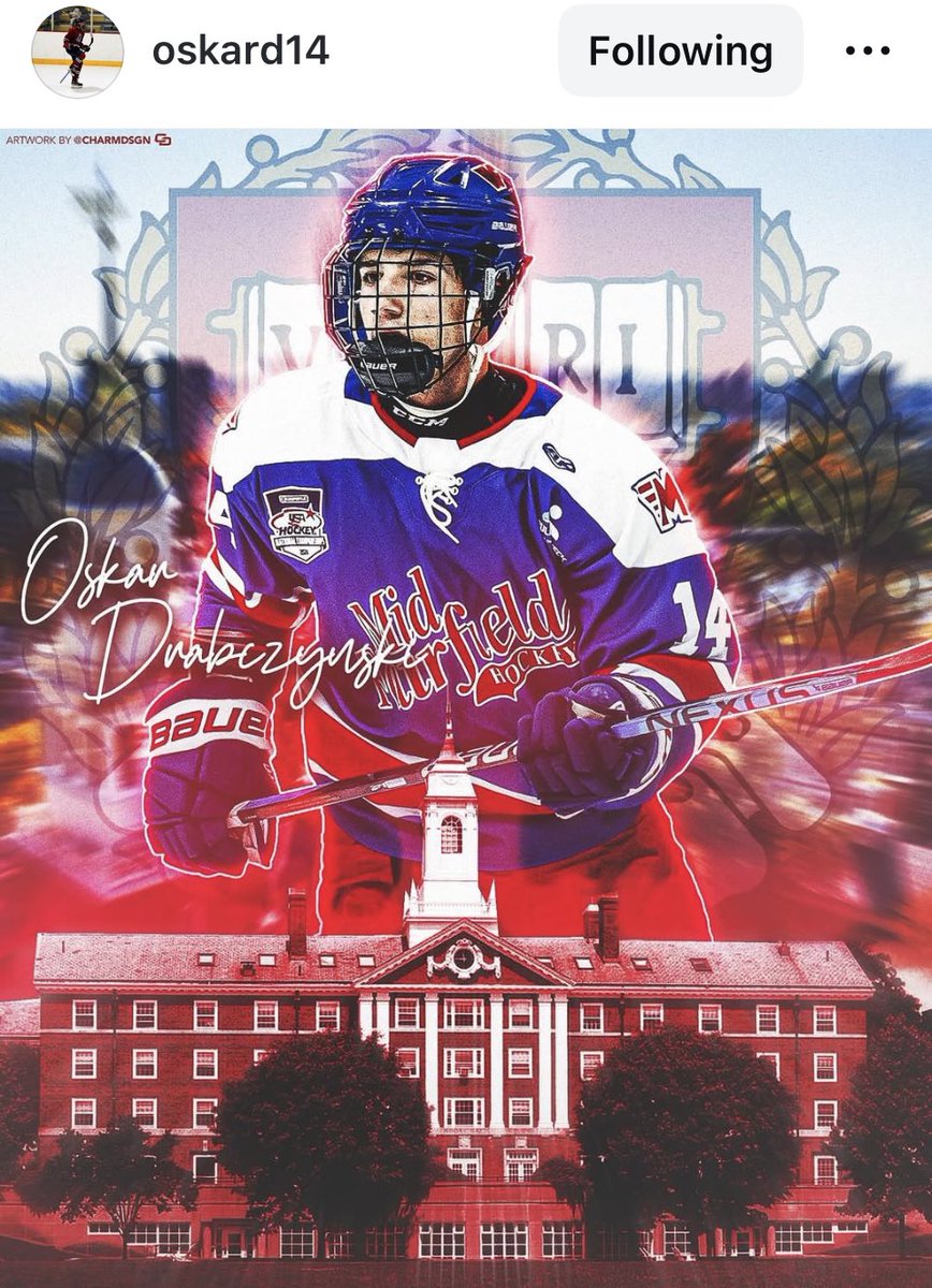 College Puck NXT (@collegepucknxt) on Twitter photo ‼️🚨BREAKING🚨‼️
The Harvard Crimson receive a commitment from Oskar Drabczynski!
The ‘08 born LHD from Easton, CT has 9 points in 10 GP this season for Avon Old Farms School.
<a href="/MarkDivver/">Mark Divver</a> <a href="/CHHoodlum/">TheCollegeHockeyHoodlum</a> ‼️🚨BREAKING🚨‼️
The Harvard Crimson receive a commitment from Oskar Drabczynski!
The ‘08 born LHD from Easton, CT has 9 points in 10 GP this season for Avon Old Farms School.
<a href="/MarkDivver/">Mark Divver</a> <a href="/CHHoodlum/">TheCollegeHockeyHoodlum</a>