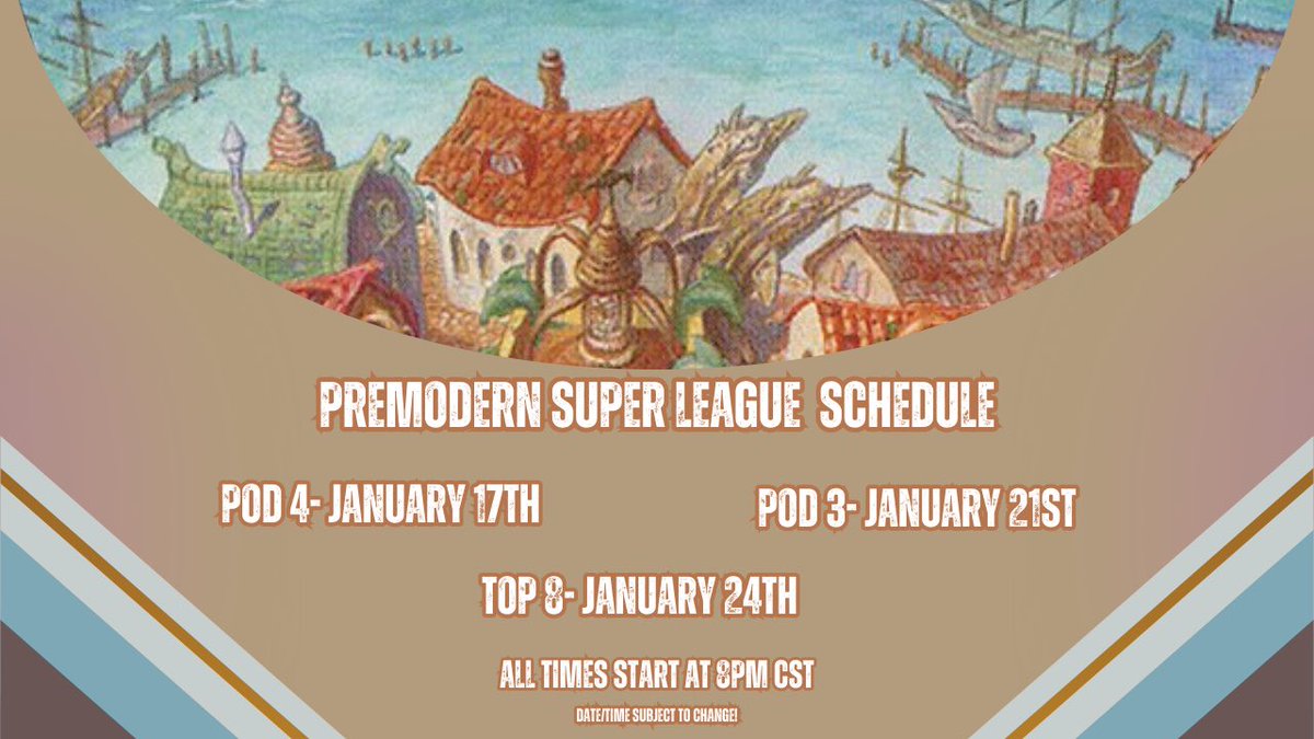 SCHEDULE UPDATE:

The PSL pod 3 scheduled for this eveing will be shifting to Tuesday JAN 21st. Pod 4 and the Finals will be played on the same schedule. Makes sure to like twitch.tv/ivegotquestion… to get notification on when this amazing event goes live.