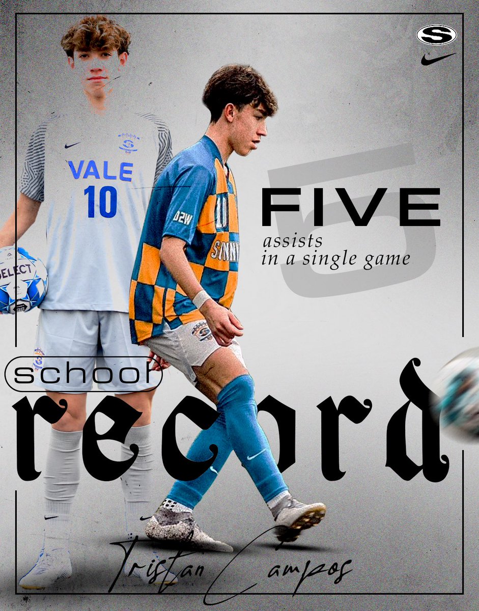SHS Raider Soccer (@shsraidersoccer) on Twitter photo 🚨 New single game assist record 🚨
<a href="/T_campos10/">Tristan Campos</a> 🎯 🎯 🎯 🎯 🎯 🔥 🔥
#D2W
<a href="/LethalSoccer/">Coach Duque</a> <a href="/VYPEDFW/">VYPE DFW</a> <a href="/DMNGregRiddle/">Greg Riddle</a> <a href="/tascosoccer/">TASCO</a> <a href="/SunnyvaleISD/">Sunnyvale ISD</a> <a href="/SVRaiderBooster/">SHS Raider Booster</a> <a href="/RaiderBuilt/">Sunnyvale ISD Athletics</a> 🚨 New single game assist record 🚨
<a href="/T_campos10/">Tristan Campos</a> 🎯 🎯 🎯 🎯 🎯 🔥 🔥
#D2W
<a href="/LethalSoccer/">Coach Duque</a> <a href="/VYPEDFW/">VYPE DFW</a> <a href="/DMNGregRiddle/">Greg Riddle</a> <a href="/tascosoccer/">TASCO</a> <a href="/SunnyvaleISD/">Sunnyvale ISD</a> <a href="/SVRaiderBooster/">SHS Raider Booster</a> <a href="/RaiderBuilt/">Sunnyvale ISD Athletics</a>