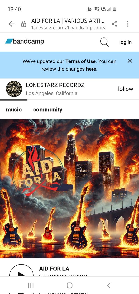 Spreading The Disease is one of many bands helping how we can the disaster in L.A. please BUY! SHARE! and HELP! Thank you. 
lonestarzrecordz1.bandcamp.com/album/aid-for-…